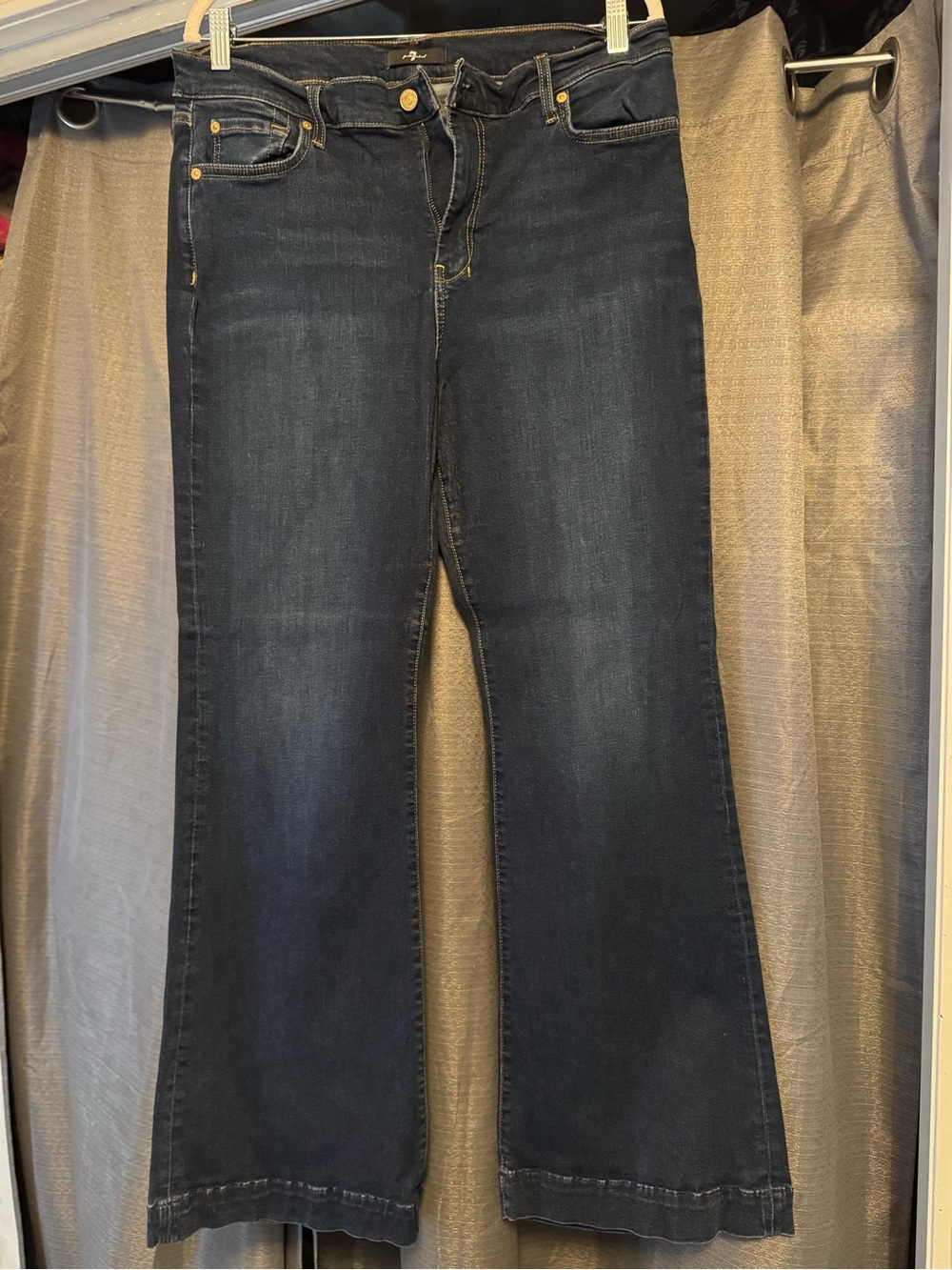7 For All Mankind Josefina Bootcut Jeans in Blue Waist 33 Tailorless